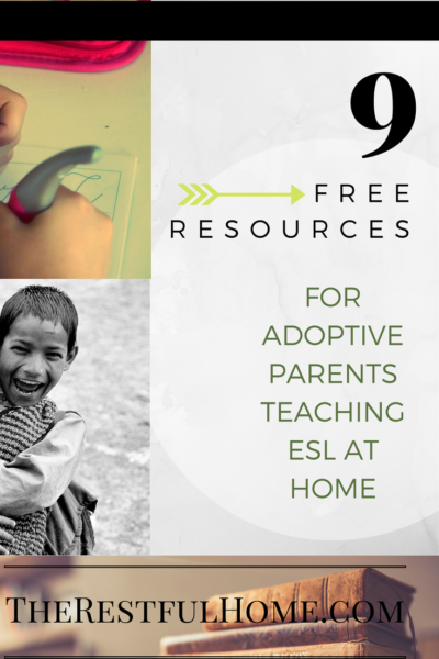 9 free resources for adoptive parents teaching ESL at Home