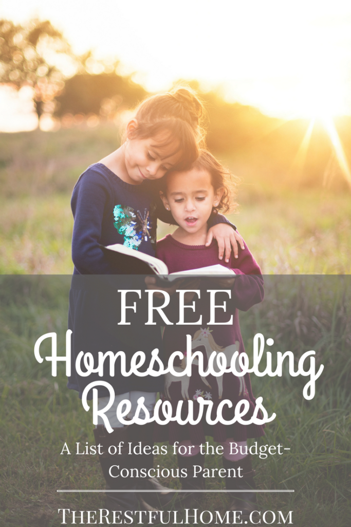 free homeschooling resources a list of ideas for the budget conscious parent