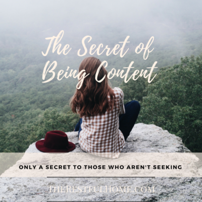 The Secret of Being Content