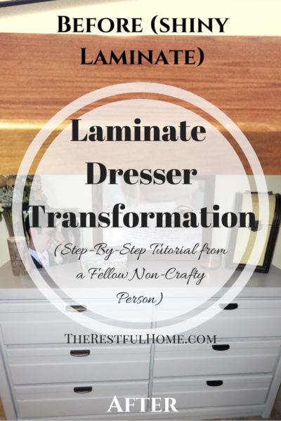 free laminate dresser transformation chalked paint