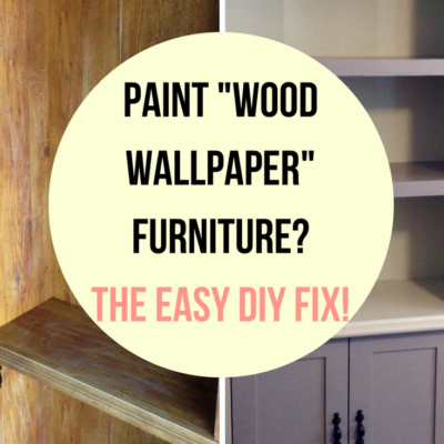 Can You Paint Wood Wallpaper Furniture?