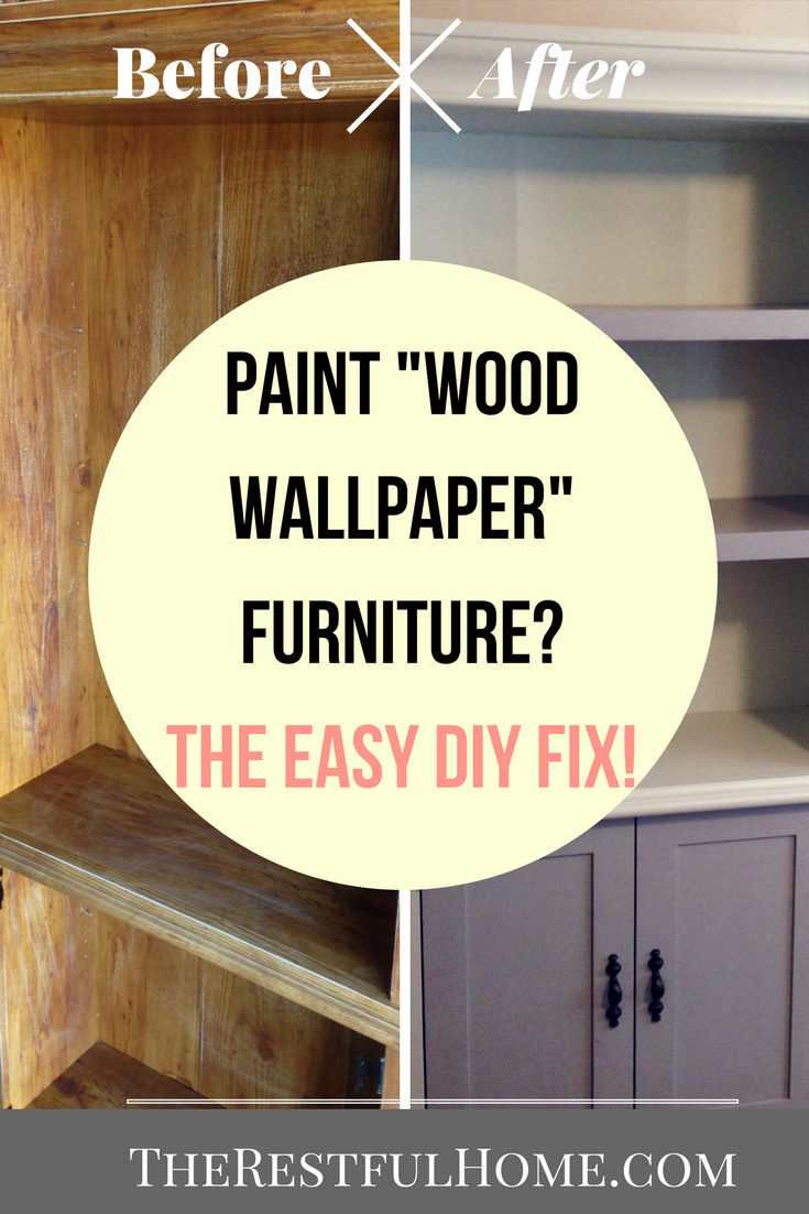 Can You Paint Wood Wallpaper Furniture? - The Restful Home
