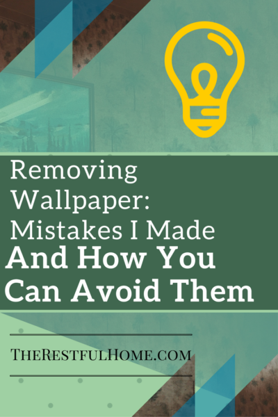 removing wallpaper mistakes