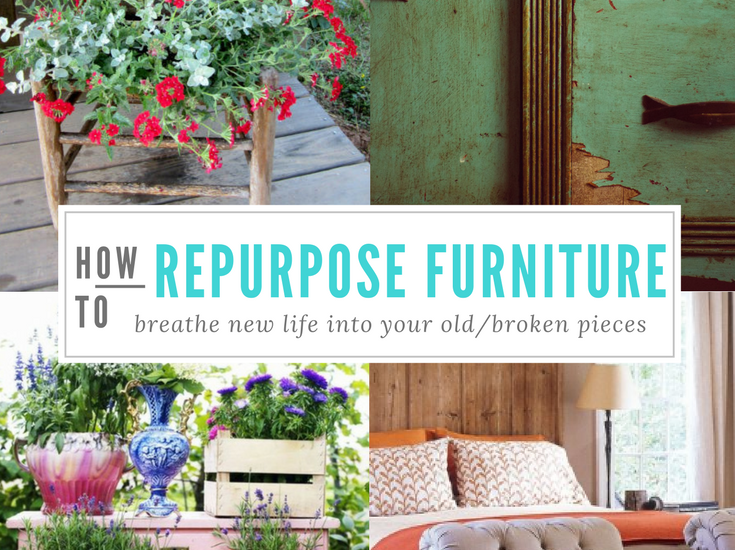 repurpose broken furniture