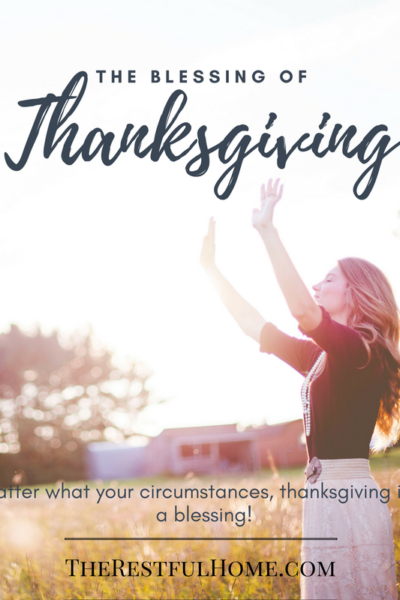 the blessing of thanksgiving