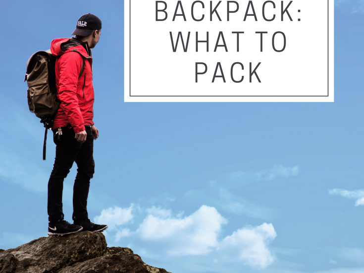living out of a backpack what to pack