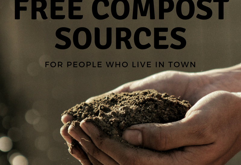 free compost sources for people who live in town