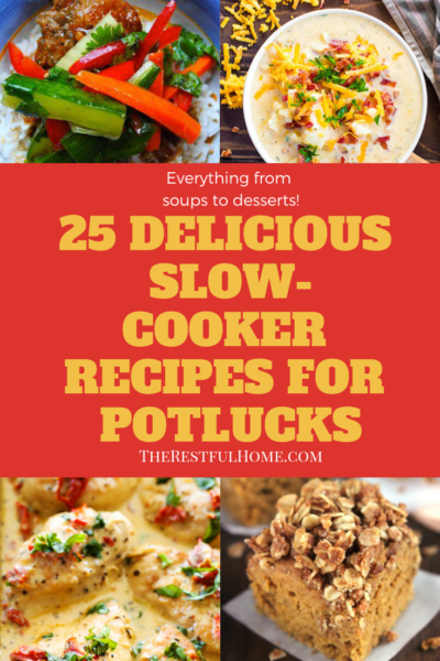 25 Delicious Slow-Cooker Recipes for Potlucks - The Restful Home