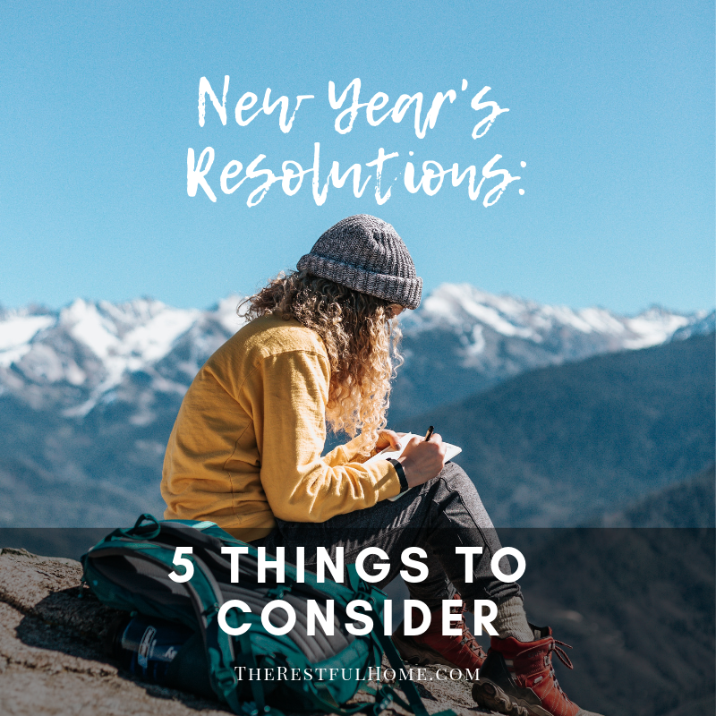 new year's resolutions consider