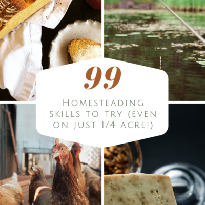 99 Homesteading Skills (Even on Just ¼ Acre)
