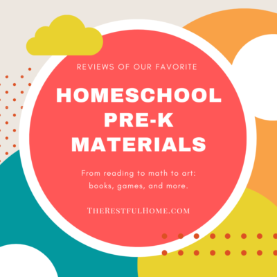 Best Homeschool Pre-K Materials